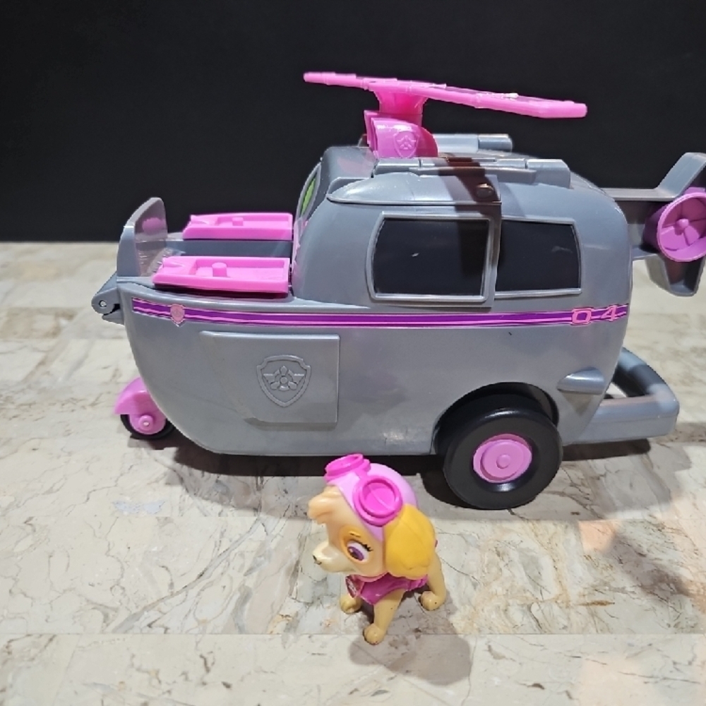 Paw Patrol Skye's Helicopter Transforming toy,‎ Large- Pink and Gray